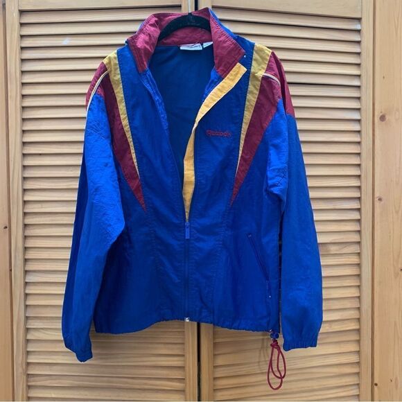 Vintage Reebok Full Zip Windbreaker Size Small - Picture 1 of 5